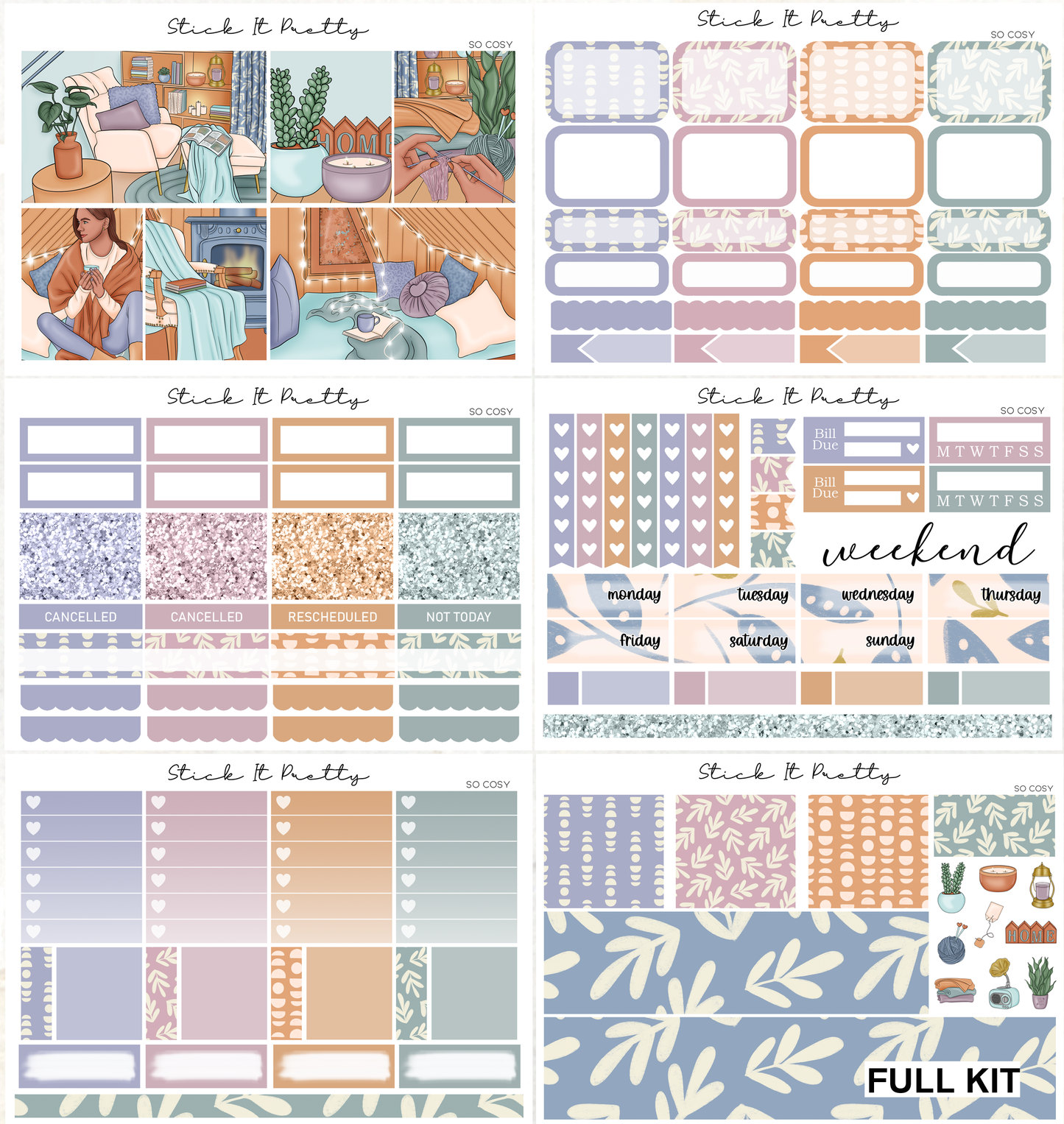 So Cosy Planner Sticker Kit