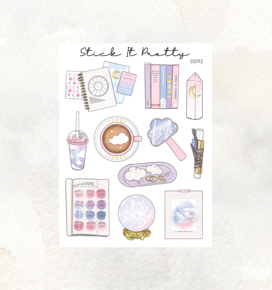 Cloud Burst Decorative Planner Stickers