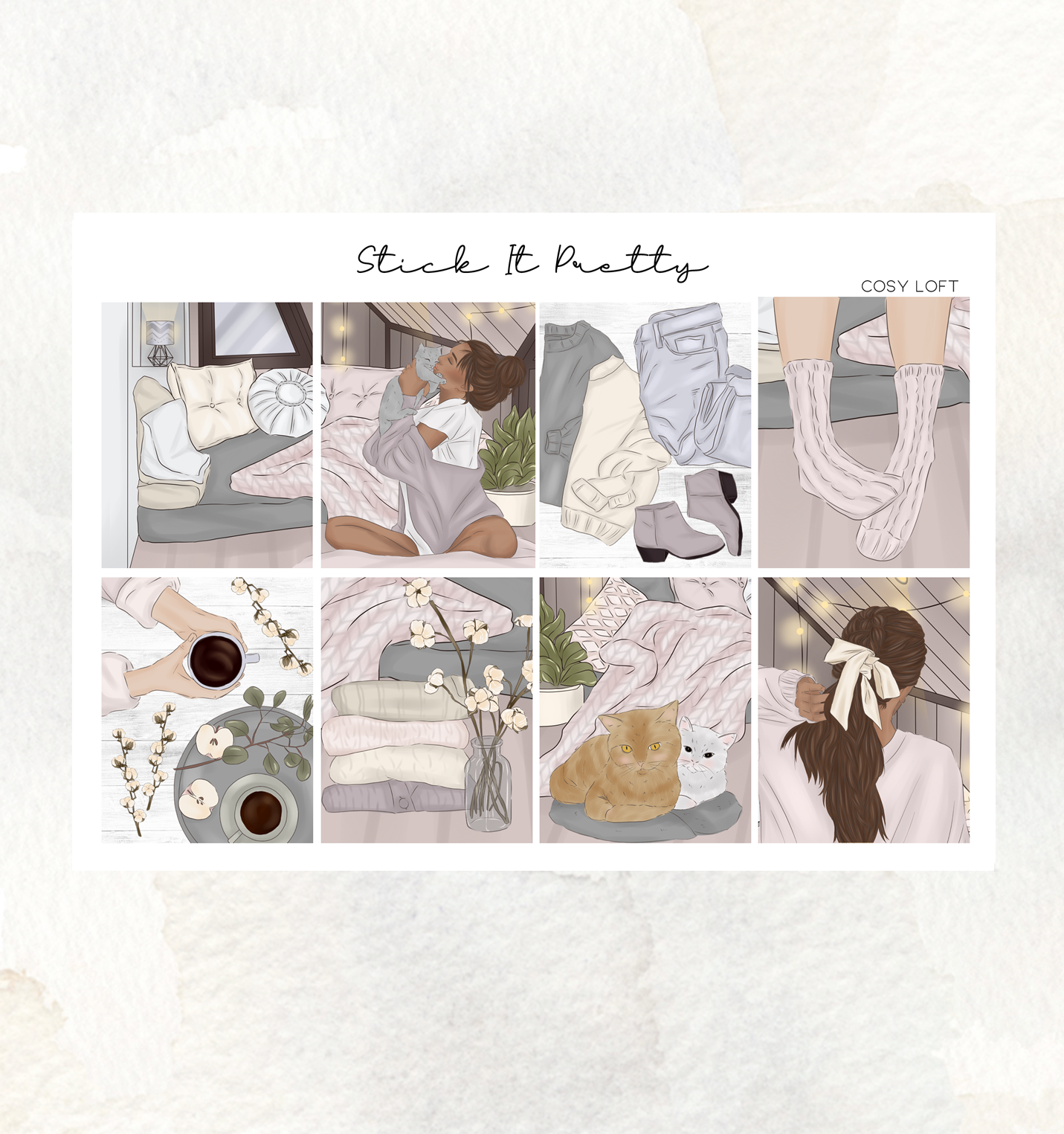 Cosy Loft Weekly Sticker Kit