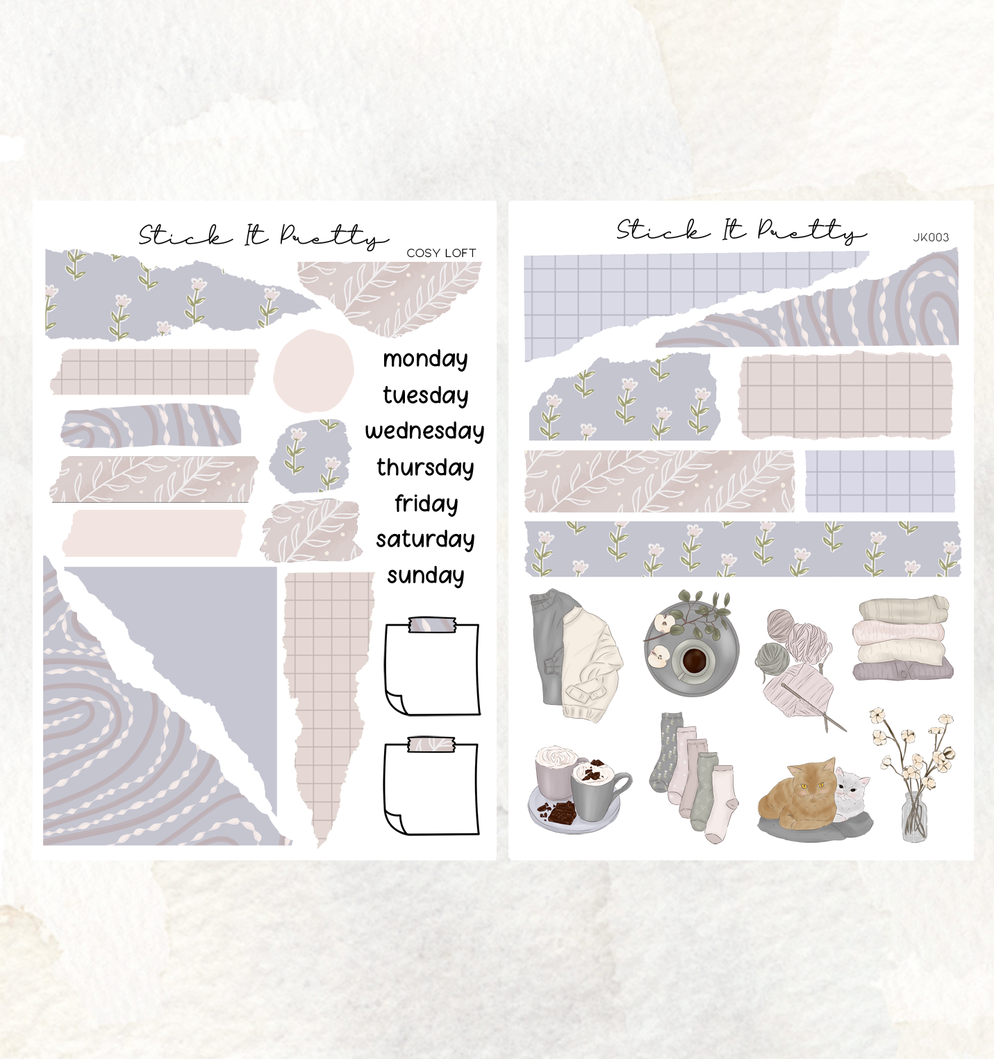 Cosy Loft Journaling Planner Sticker Kit