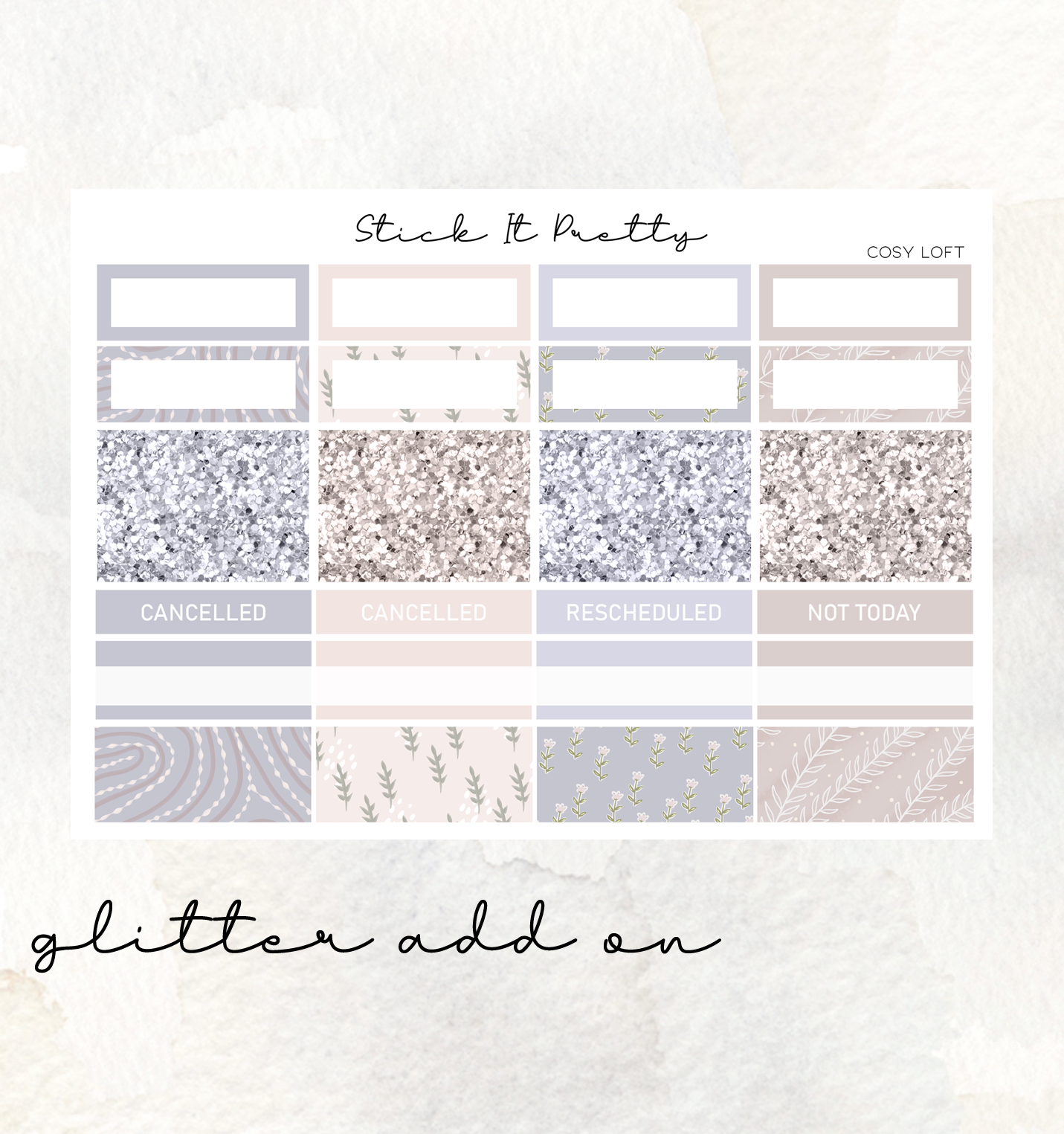 Cosy Loft Weekly Sticker Kit