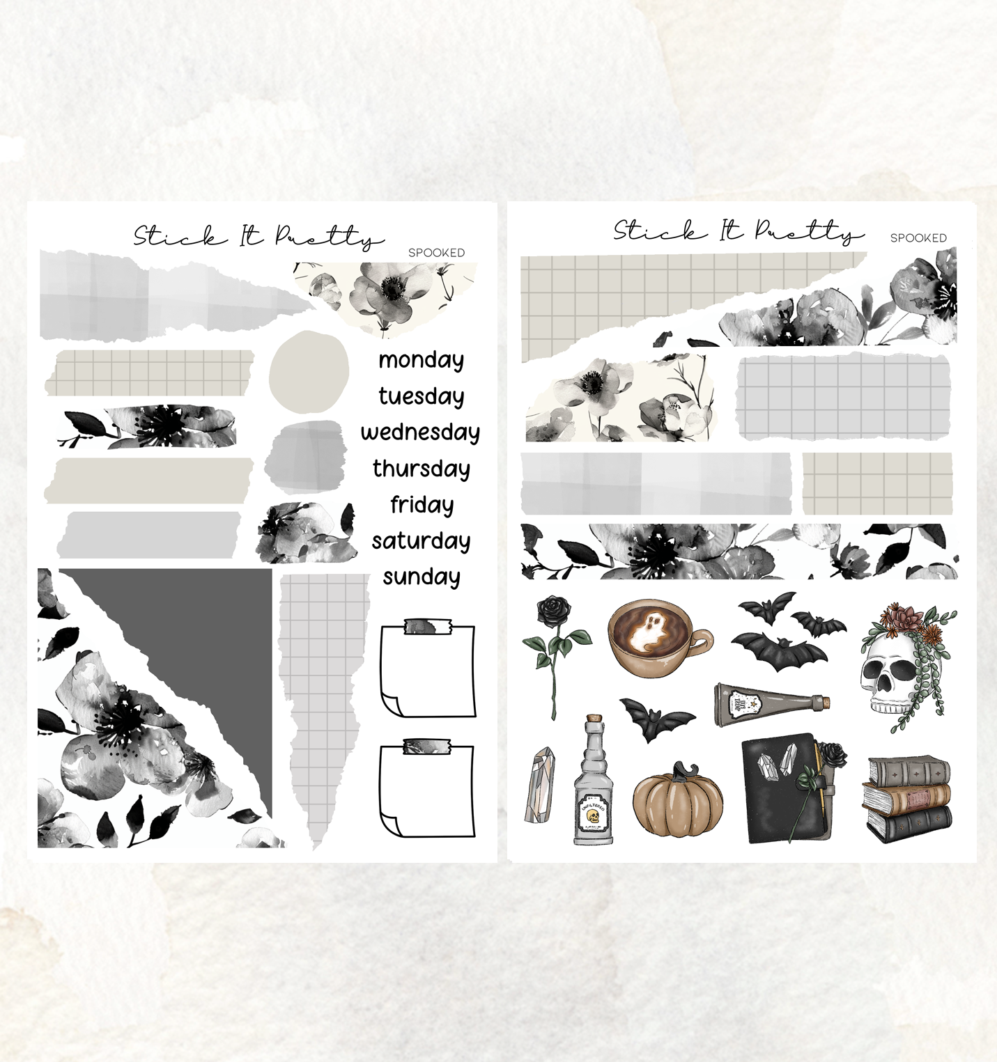 Spooked Journaling Sticker Kit