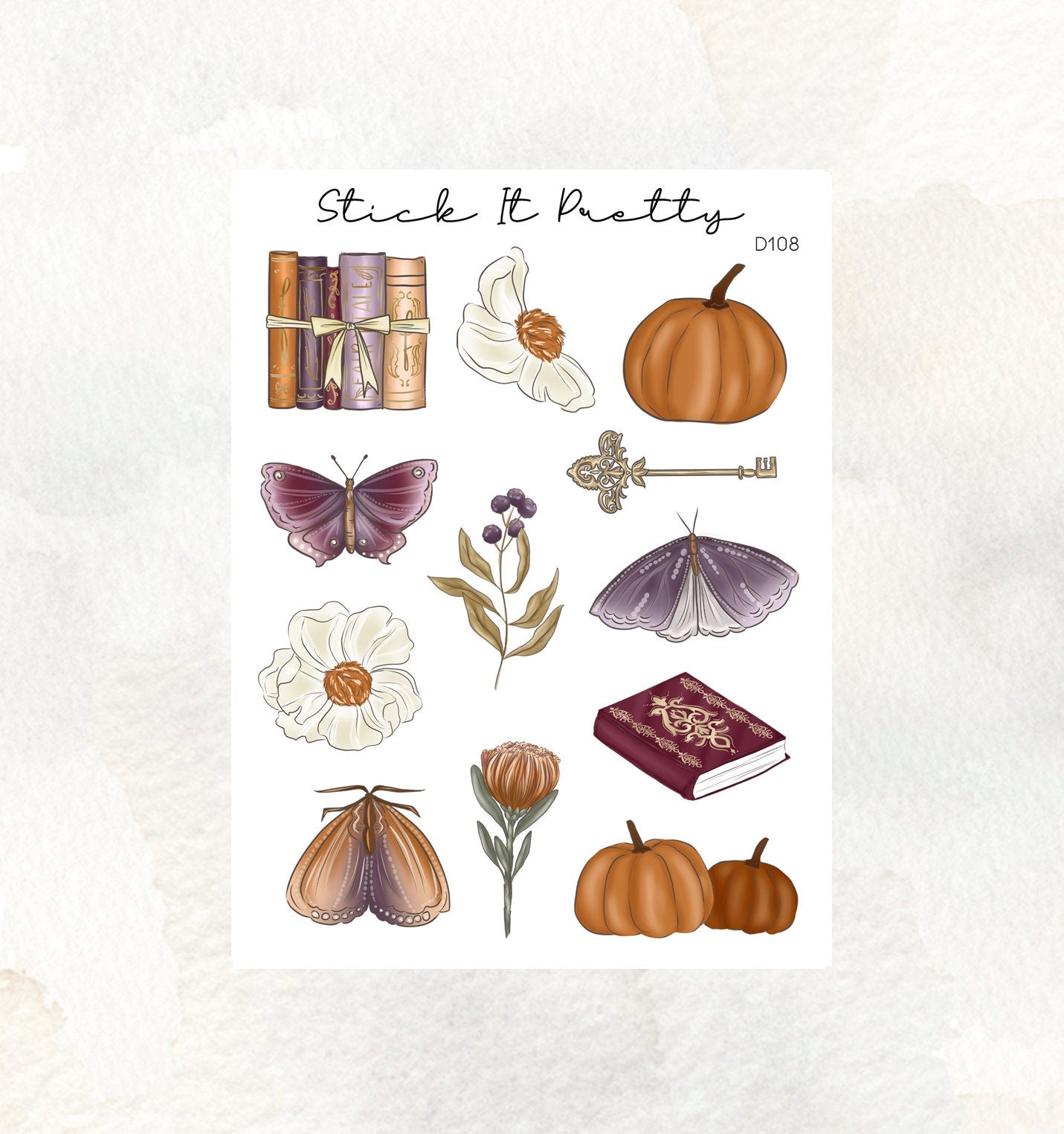 An Autumn Tale Decorative Planner Stickers