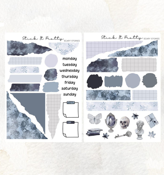 Scary Stories Journaling Planner Sticker Kit