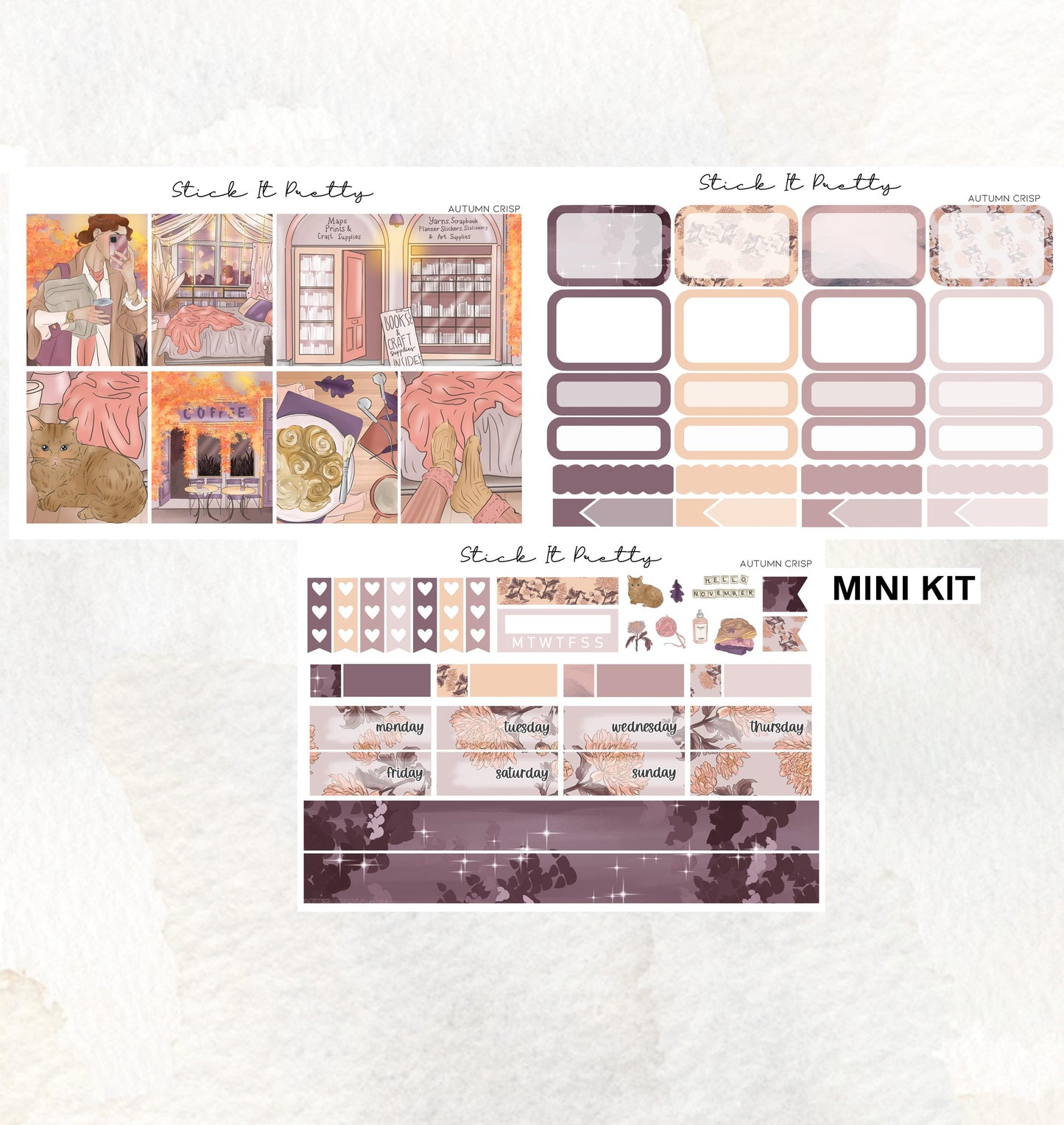 Autumn Crisp Weekly Planner Sticker Kit