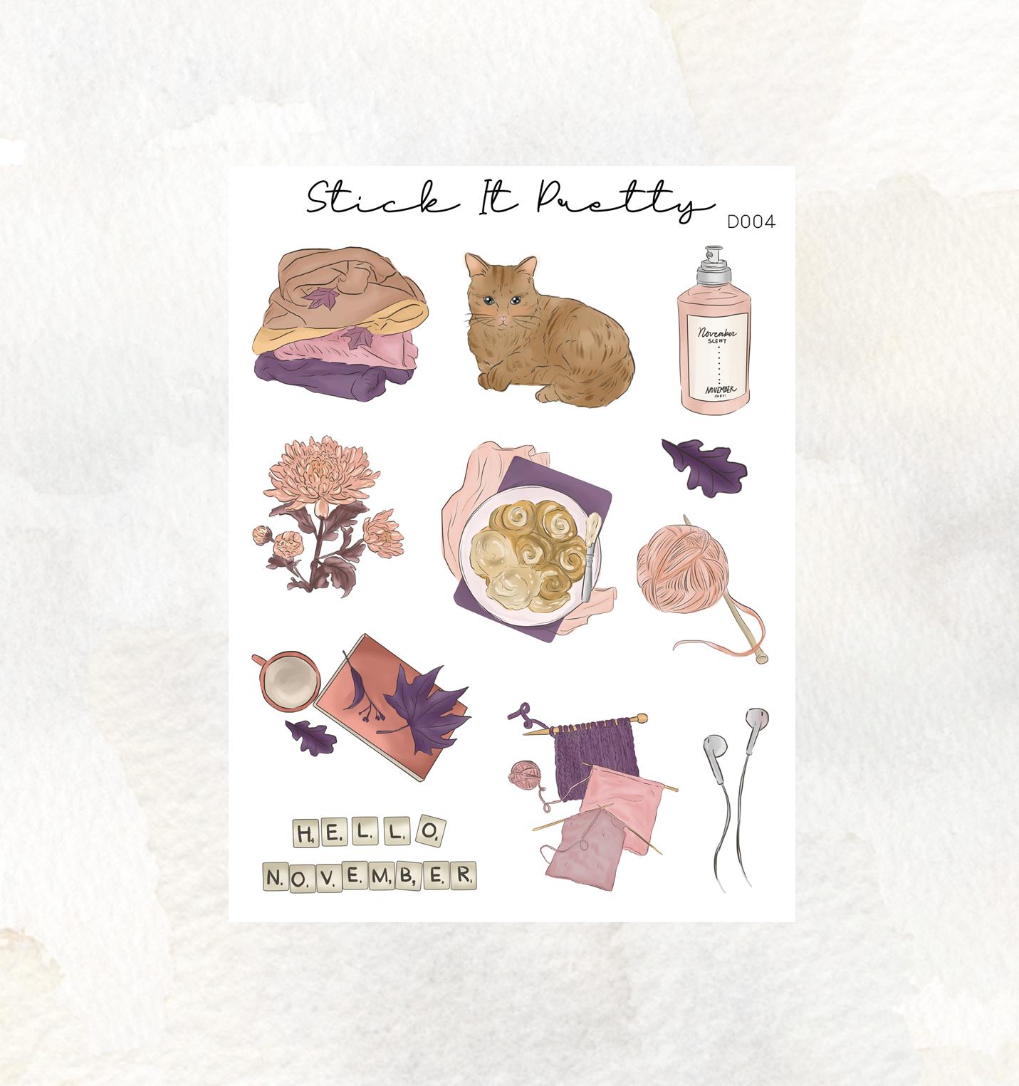 Autumn Crisp Decorative Planner Stickers