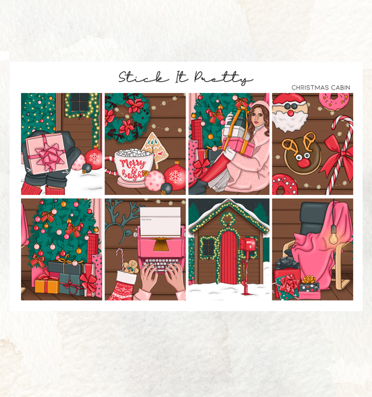 Christmas Cabin Weekly Sticker Kit