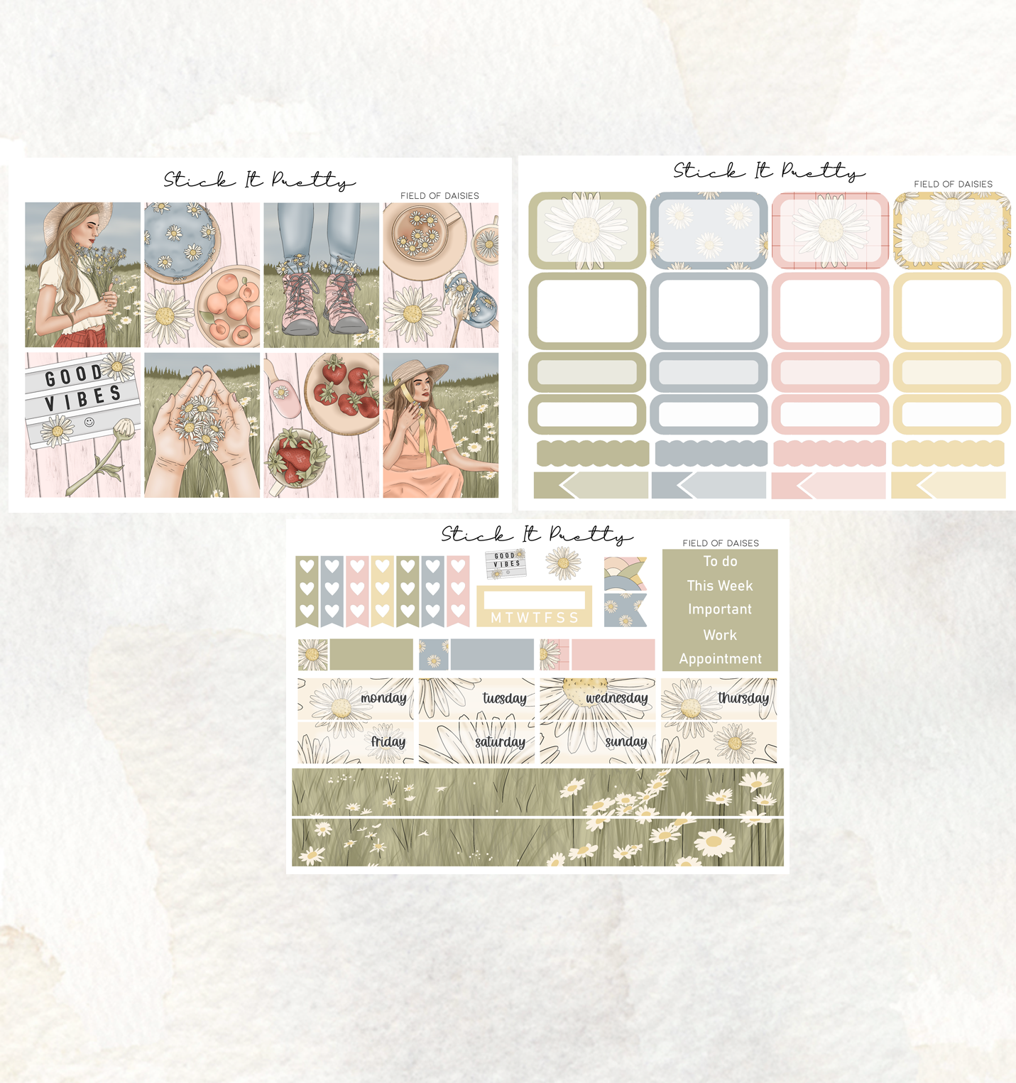 Field Of Daisies Weekly Kit