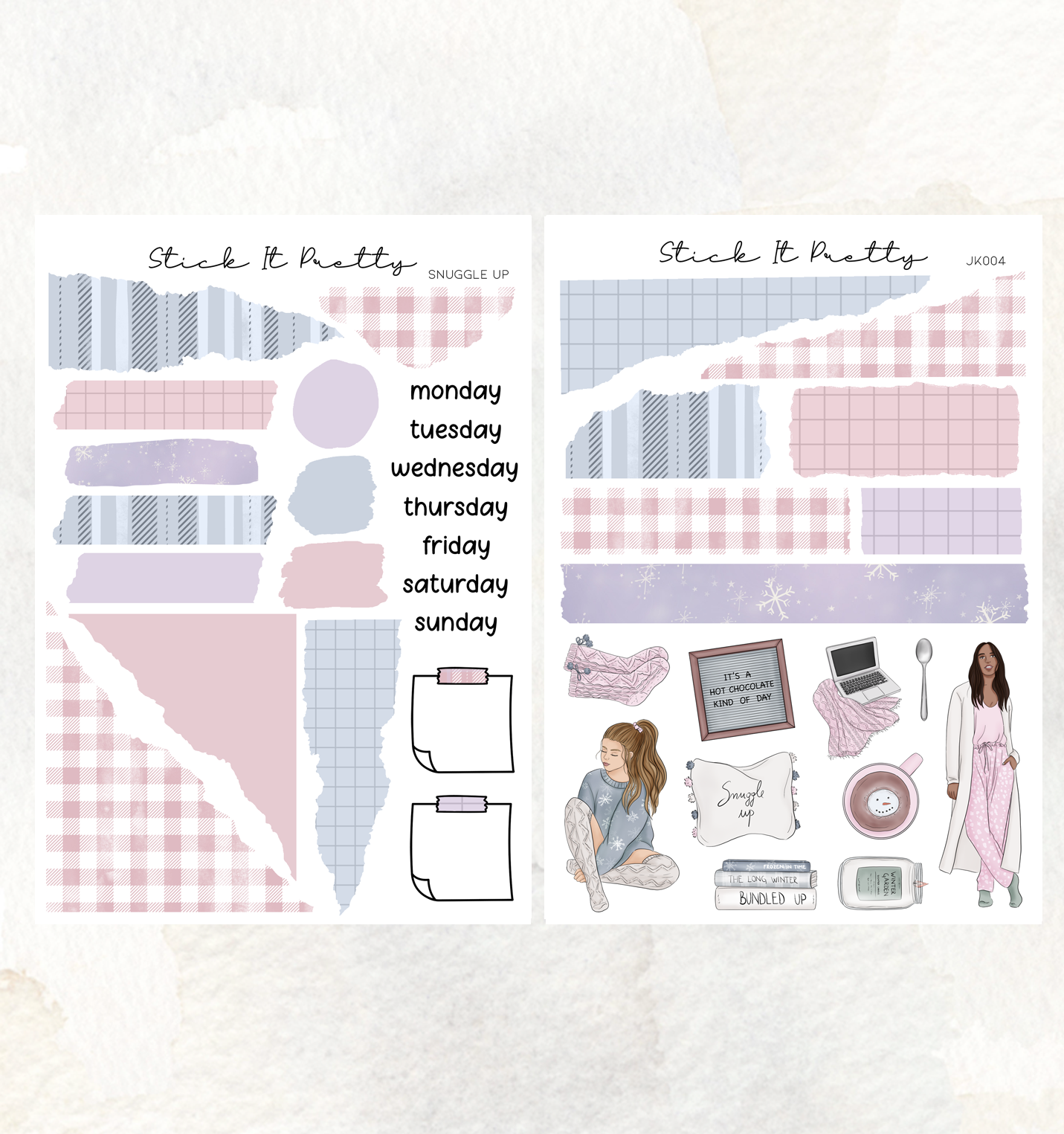 Snuggle Up Journaling Planner Sticker Kit