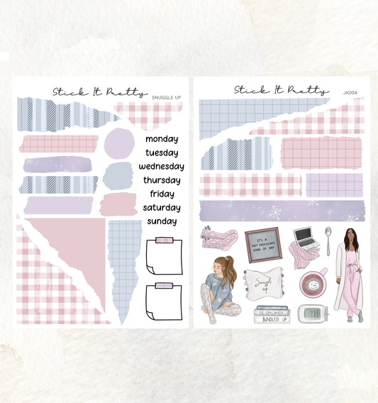 Snuggle Up Journaling Planner Sticker Kit