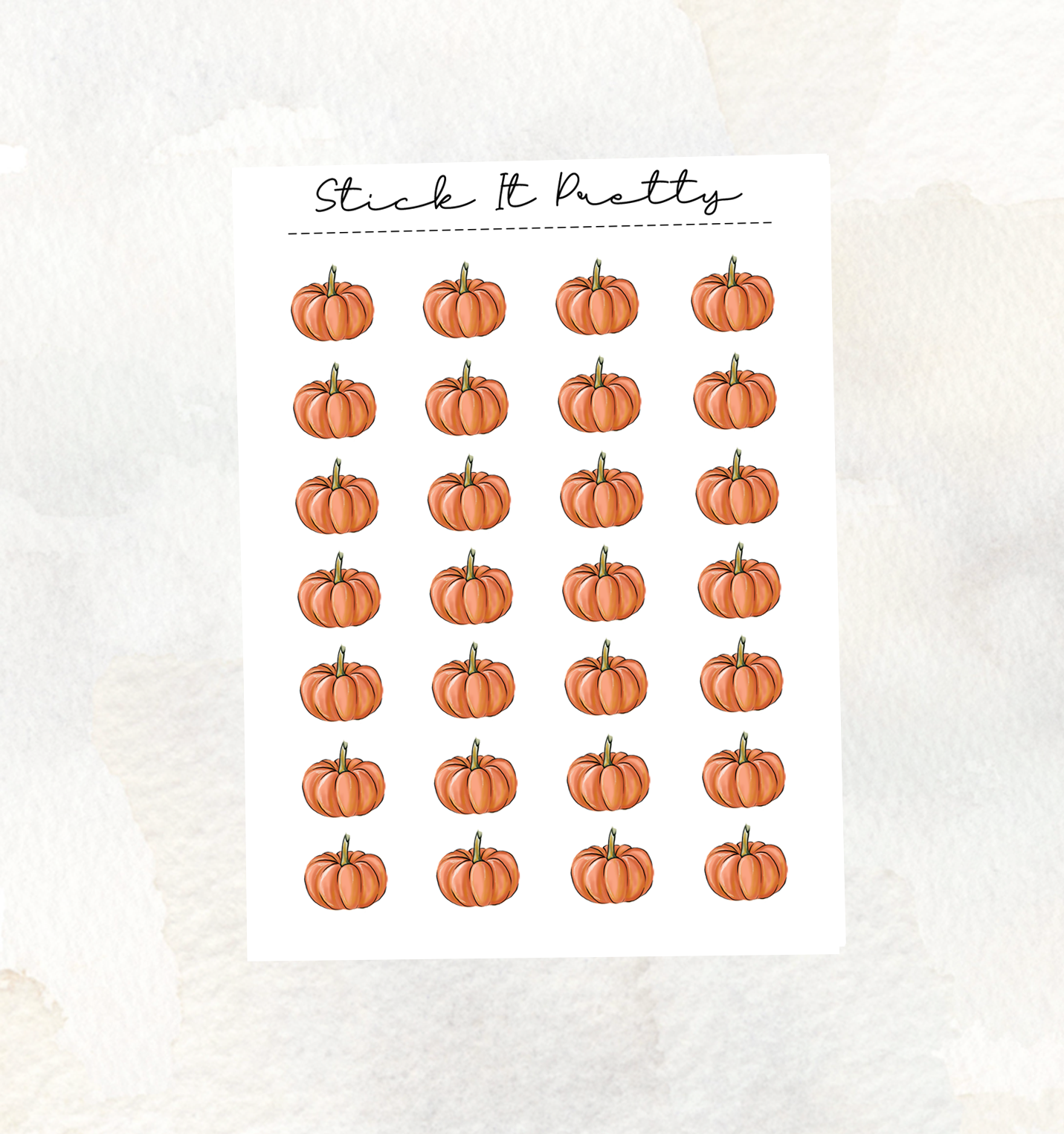 Autumn Pumpkin Decorative Icon Stickers