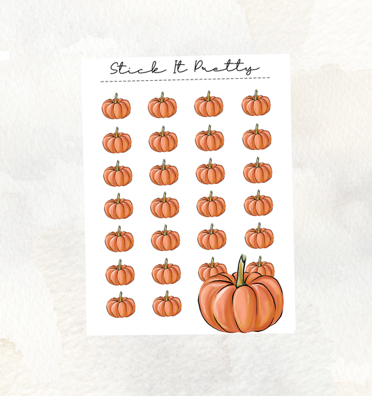 Autumn Pumpkin Decorative Icon Stickers