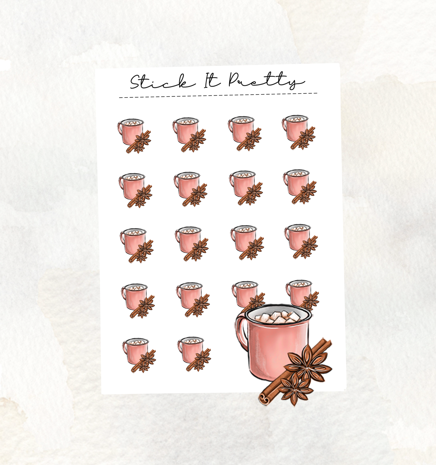 Autumn Cosy Cup Icon Stickers