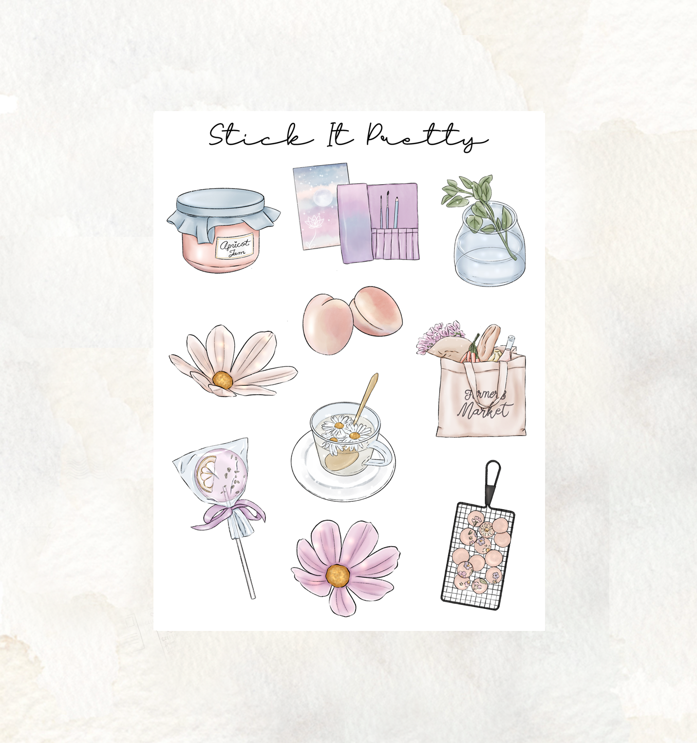 Moments of Serene Decorative Planner Stickers