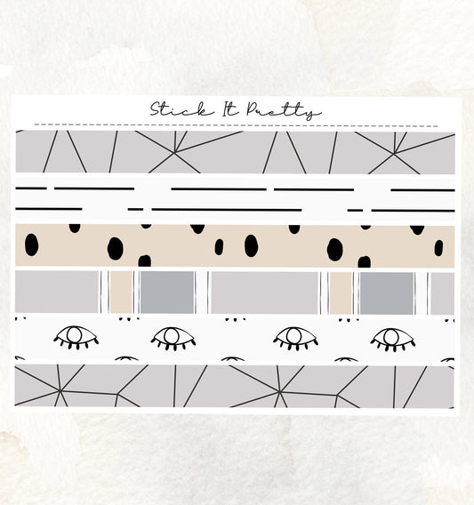 Simplicity Washi Sticker Strips