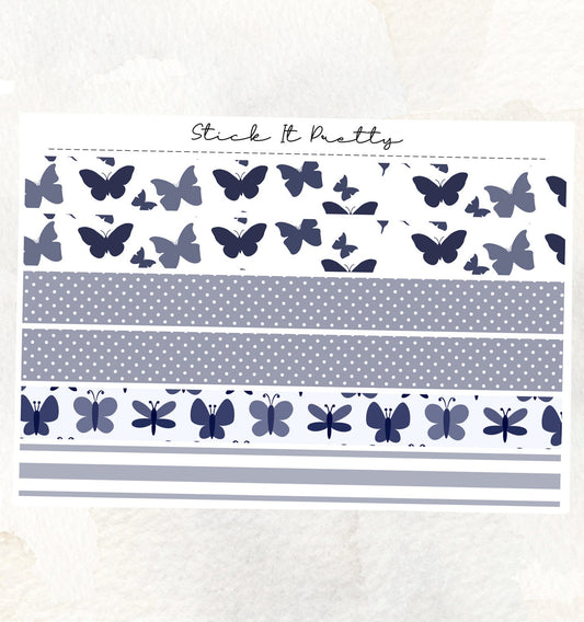 Butterfly Washi Sticker Strips