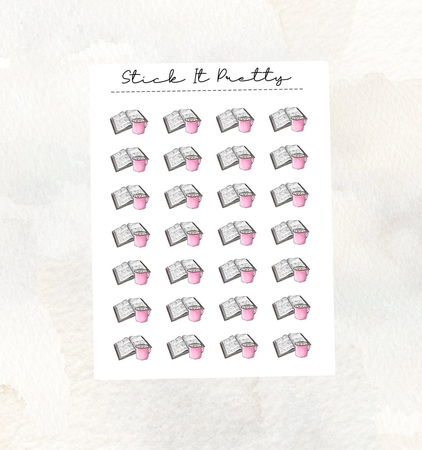 Cosy Book Icon Stickers