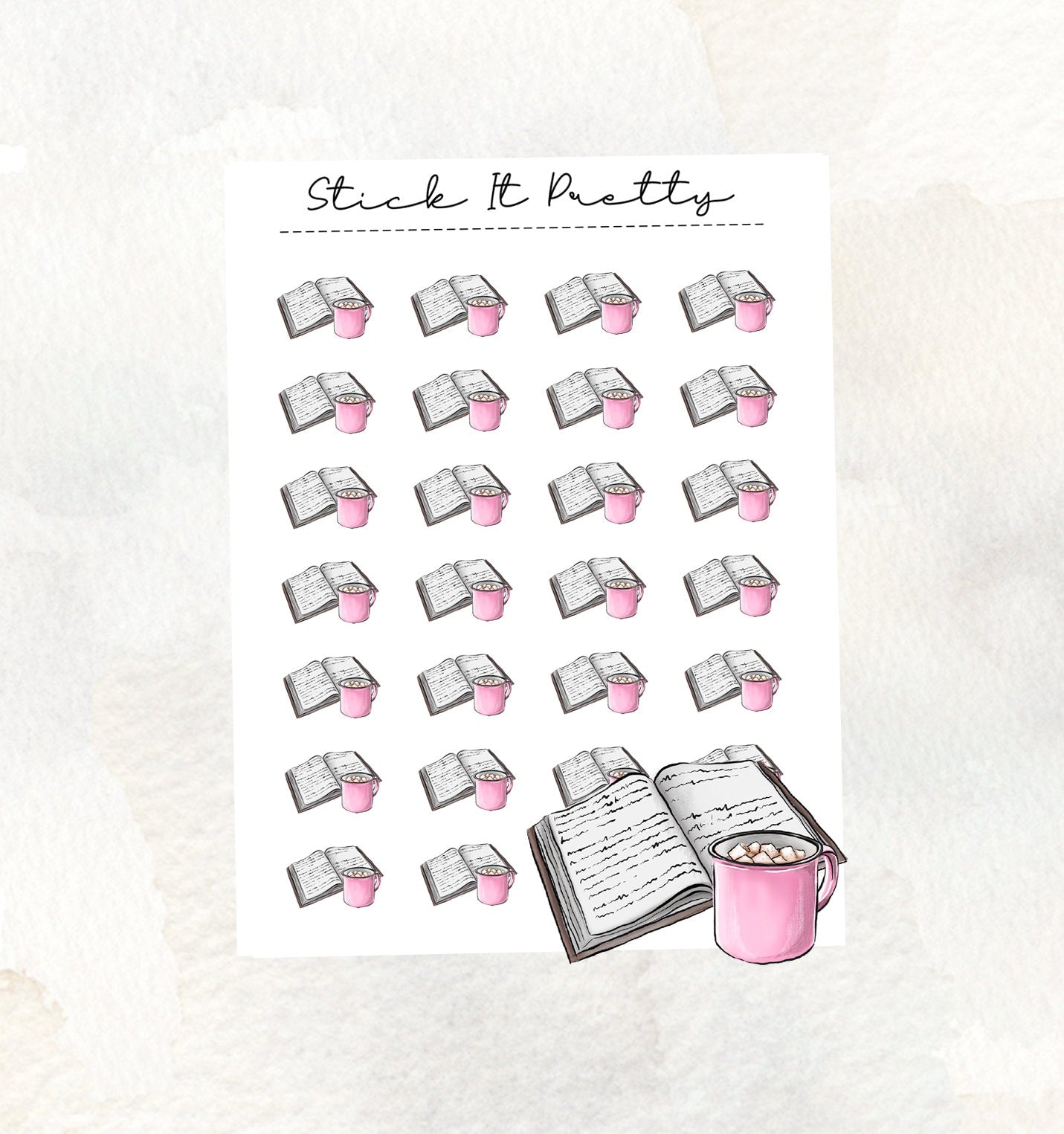 Cosy Book Icon Stickers