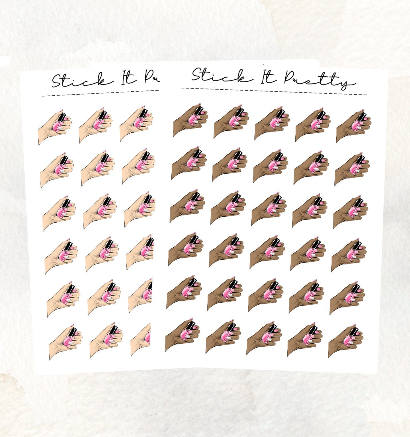 Manicure Icon Stickers