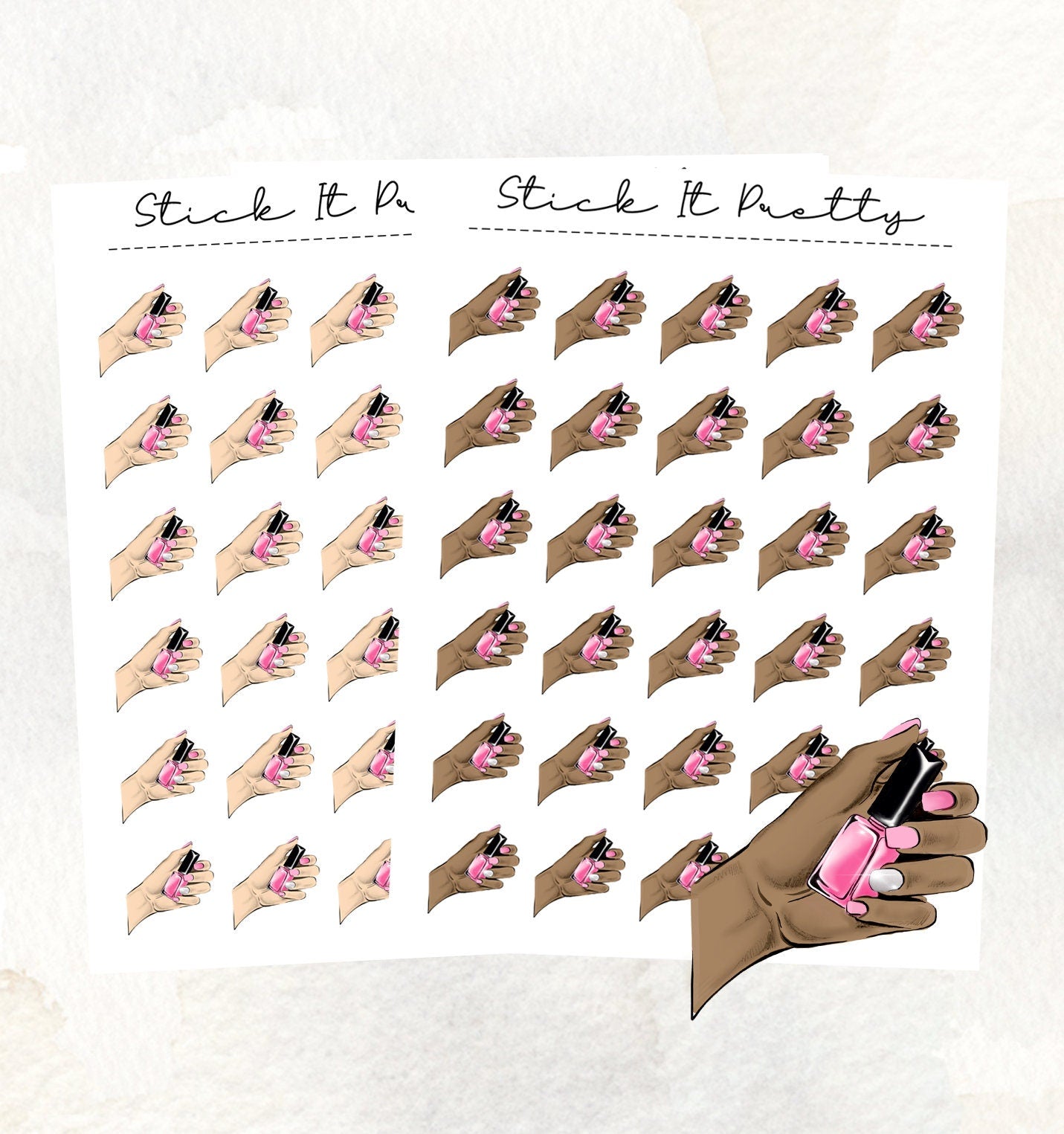 Manicure Icon Stickers