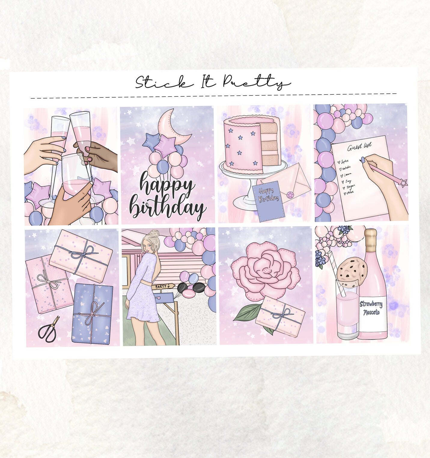 Celebrate Full Weekly Planner Sticker Kit