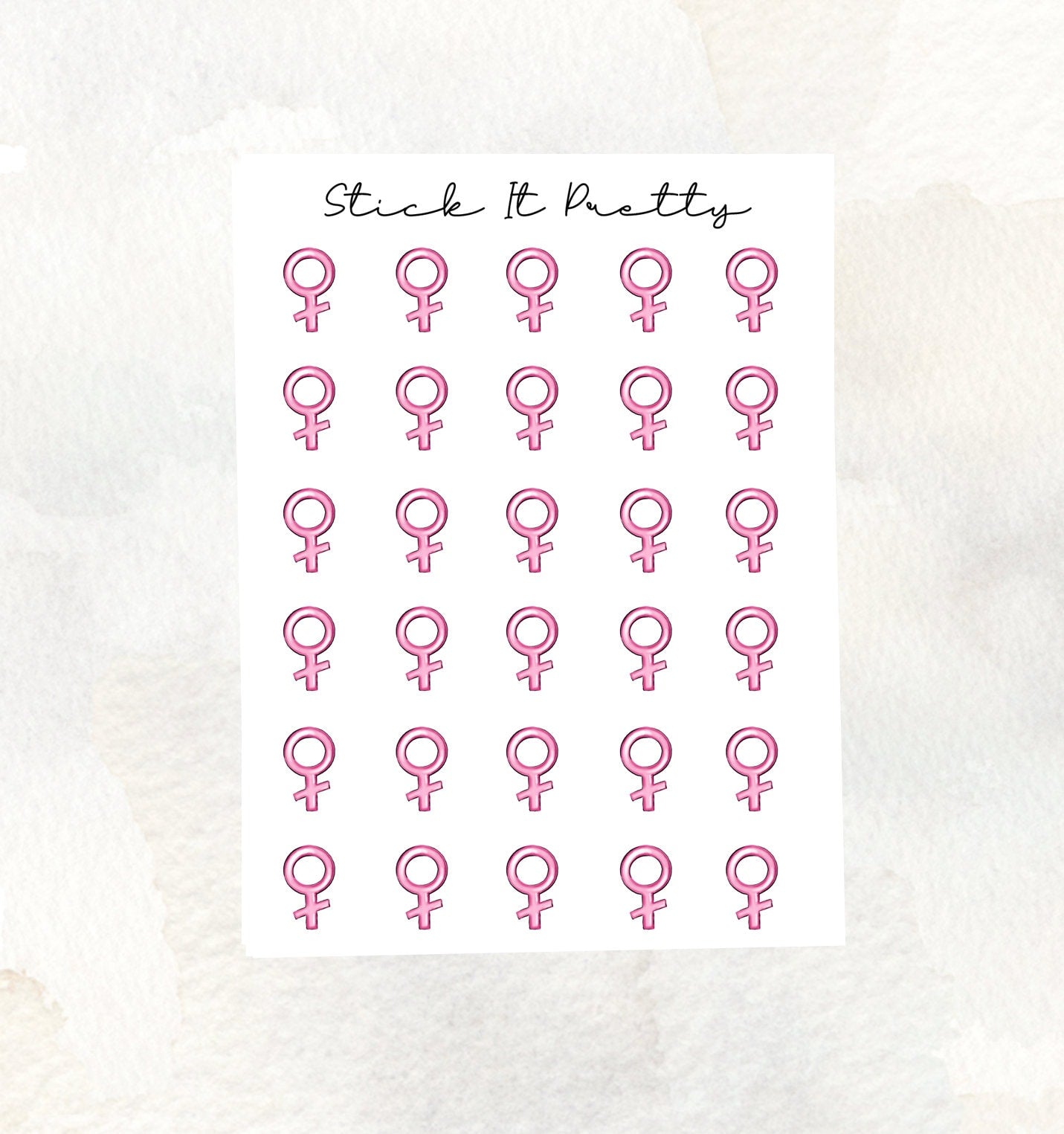 Female Symbol Icon Stickers