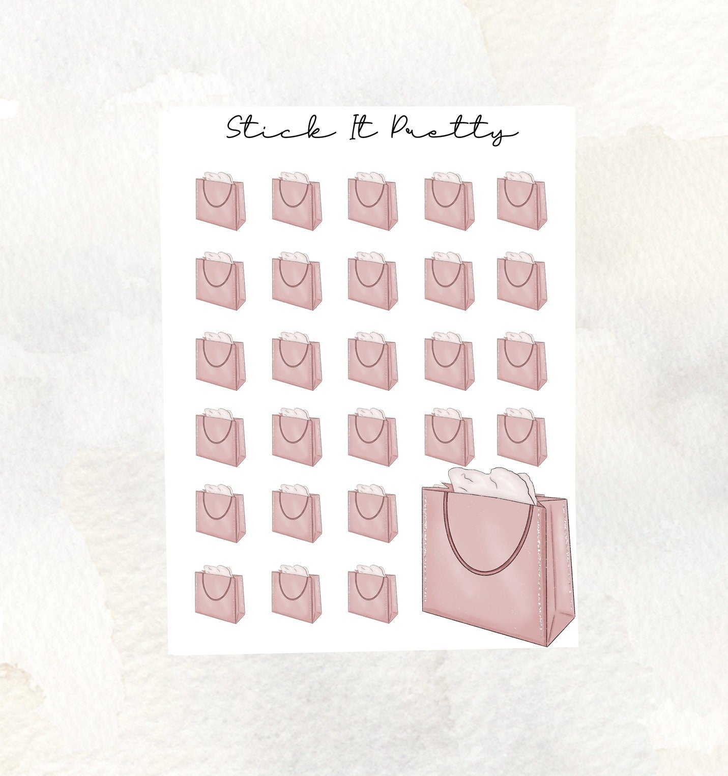 Shopping Bag Icon Stickers