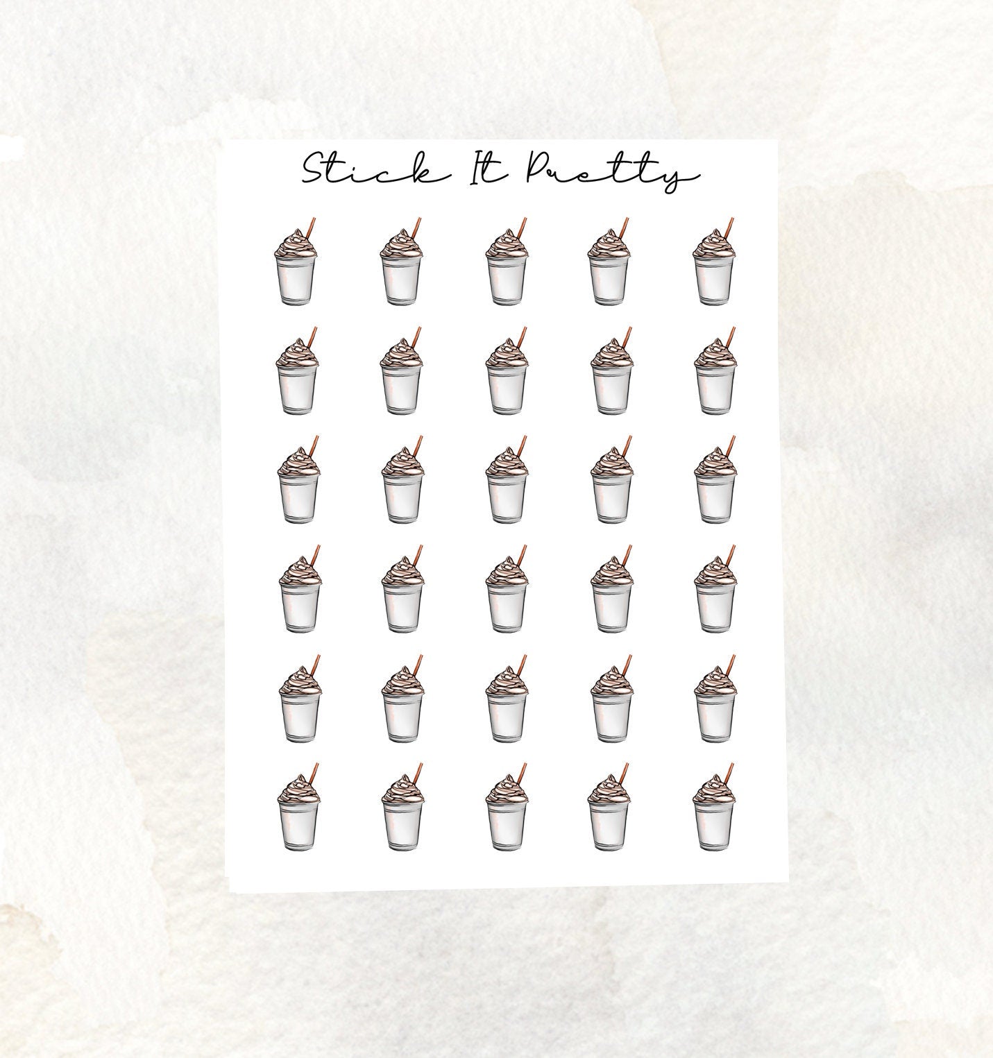 Iced Coffee Icon Stickers