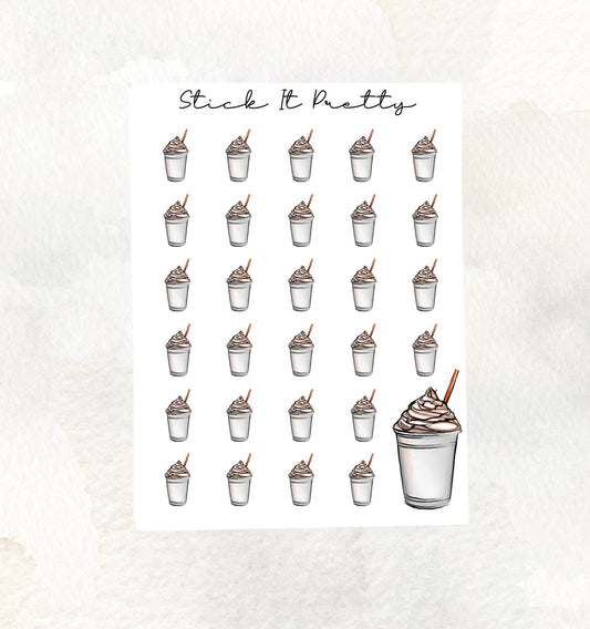 Iced Coffee Icon Stickers