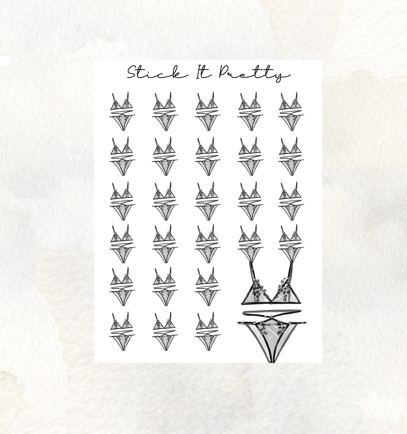 Lingerie Icon Stickers