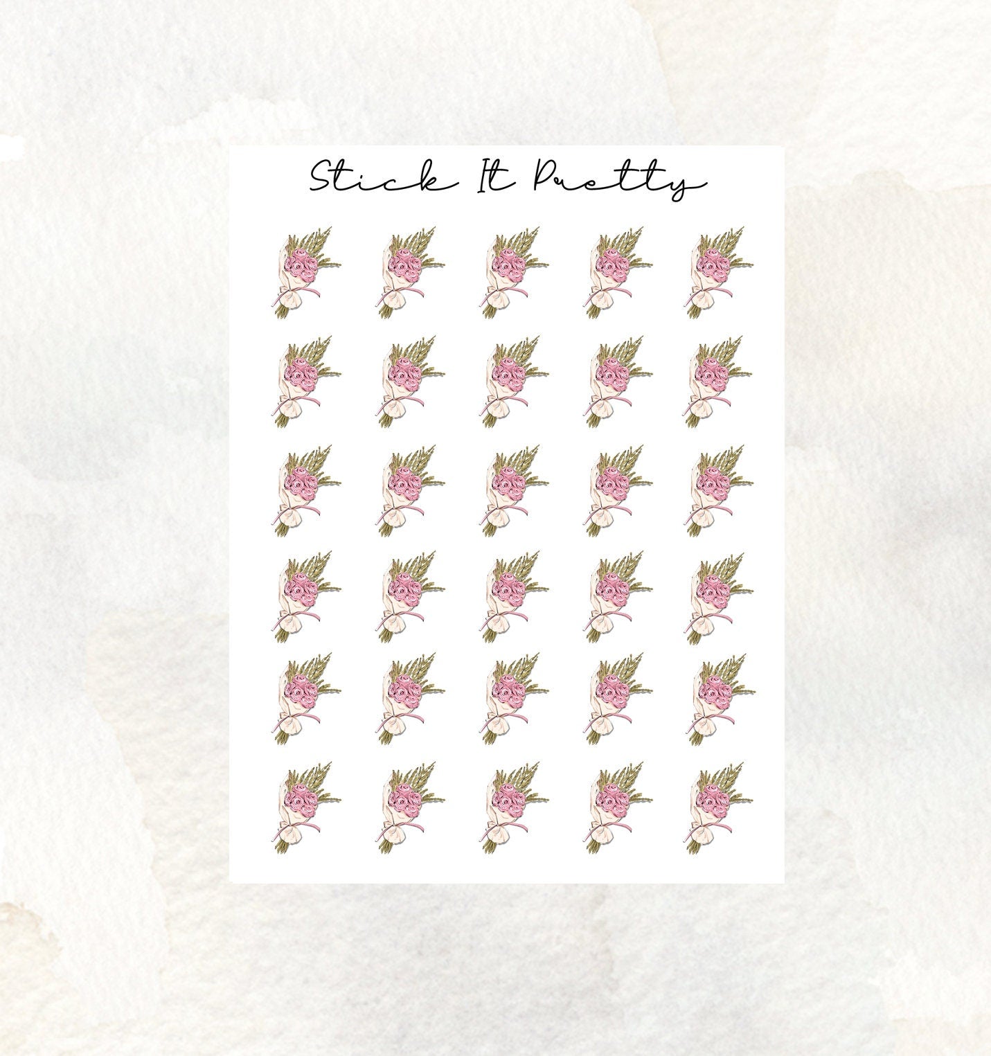 Flower Bouquet Icon Stickers