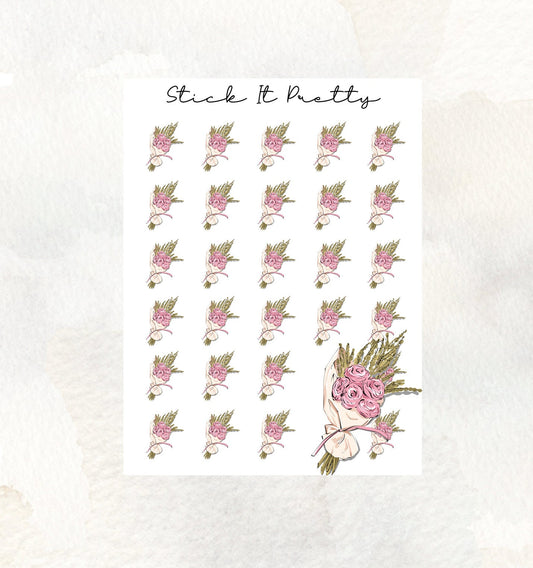 Flower Bouquet Icon Stickers