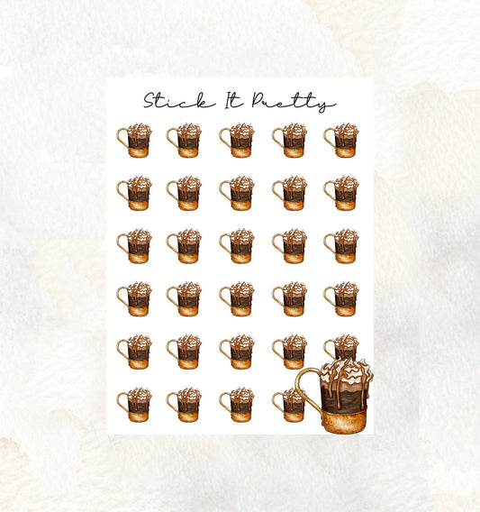 Hot Chocolate Icon Stickers