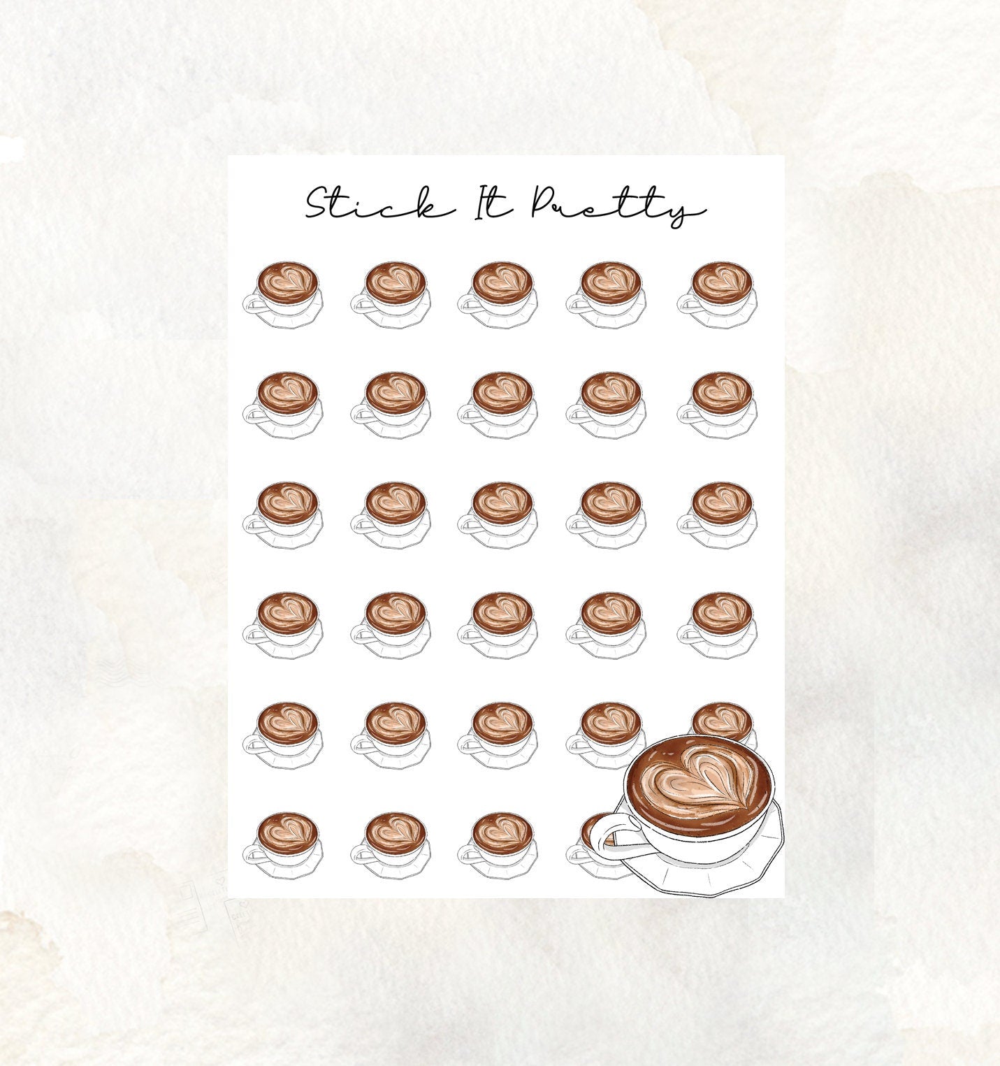 Coffee Cup Icon Stickers