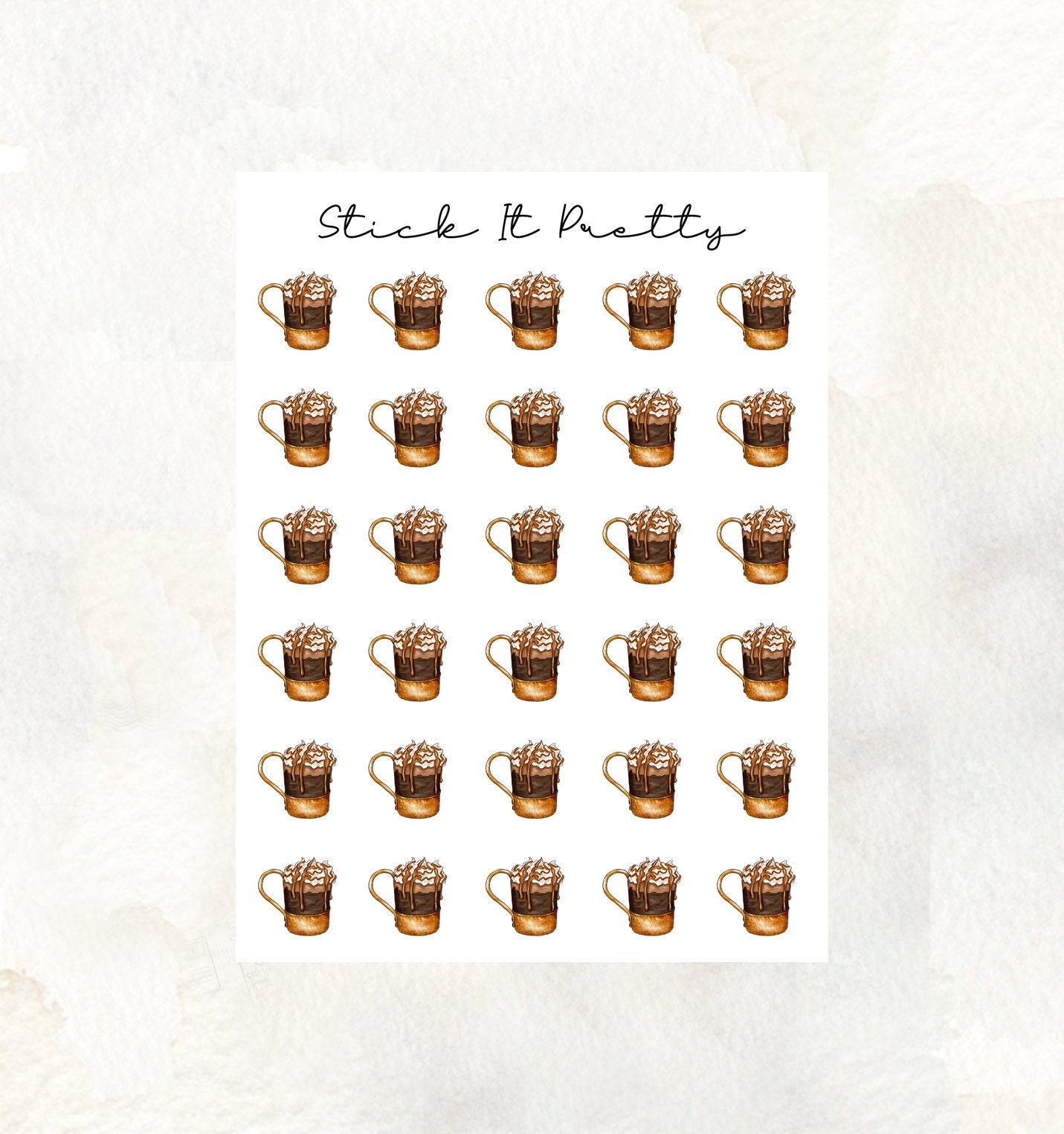 Hot Chocolate Icon Stickers