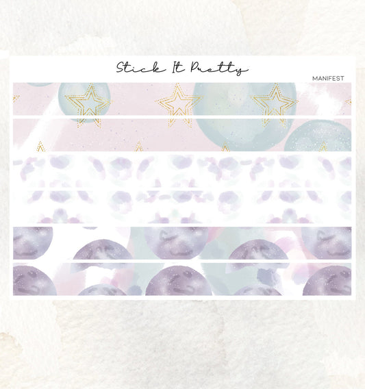 Manifest Washi Sticker Strips