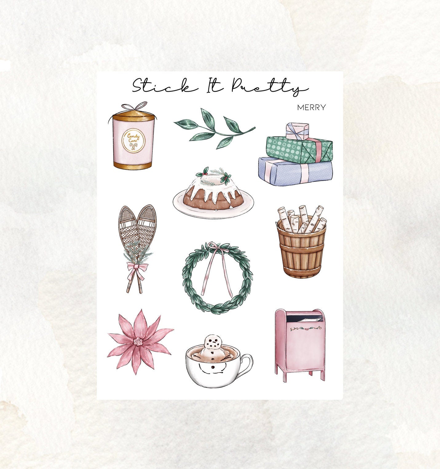 Merry Decorative Planner Stickers