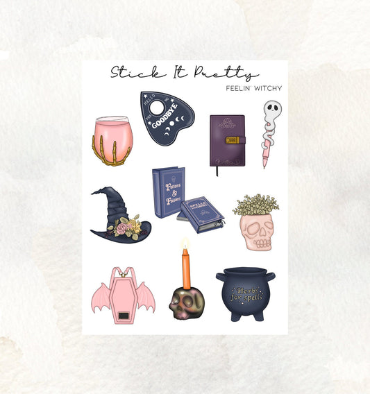 Feelin' Witchy Decorative Planner Stickers