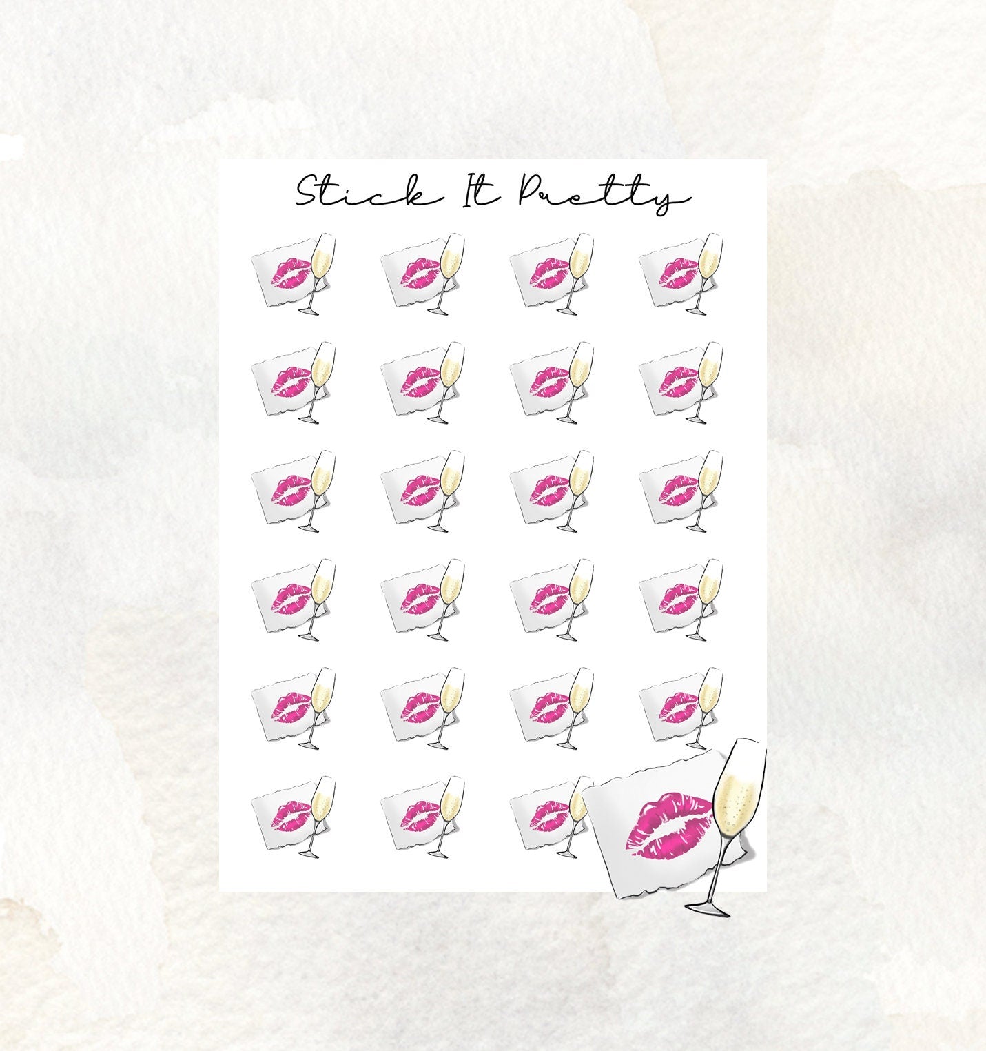 Date Night Icon Planner Stickers