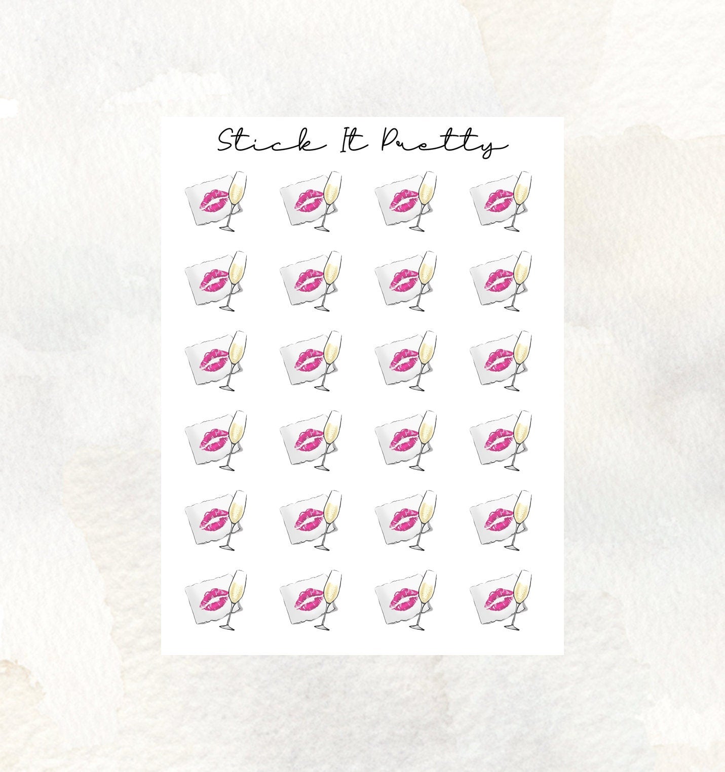 Date Night Icon Planner Stickers