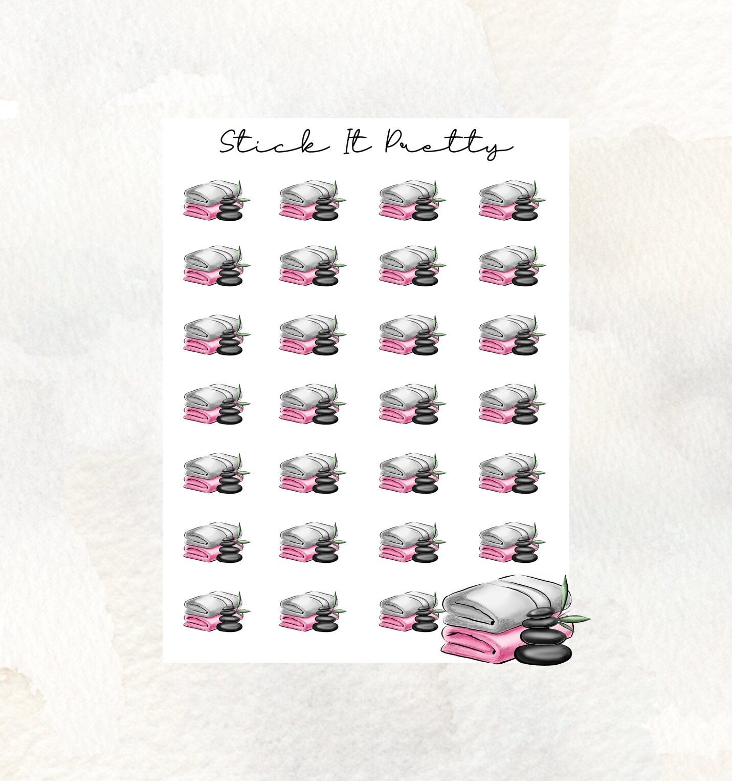 Spa V.2 Icon planner Stickers