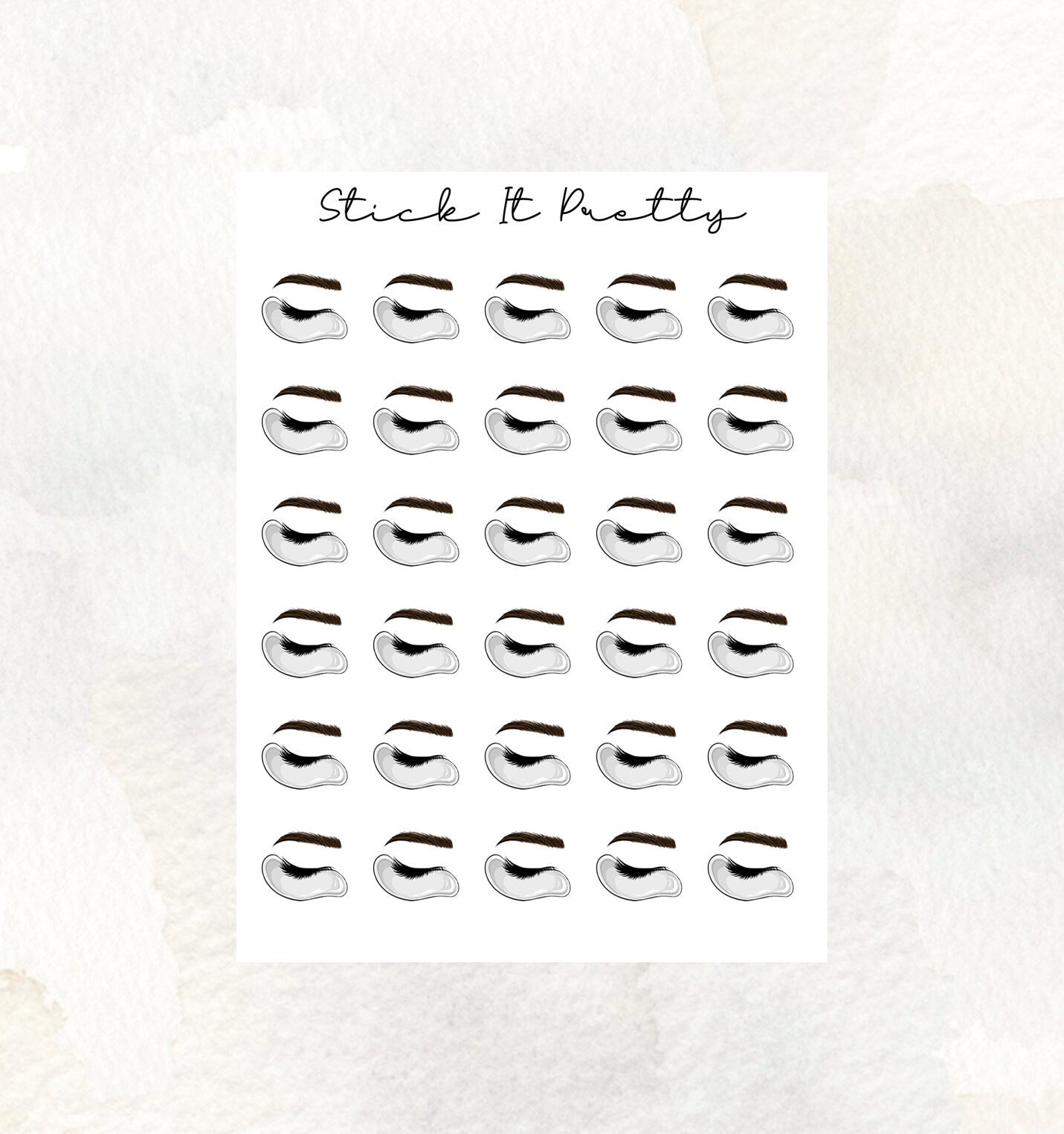 Eye Mask Icon Planner Stickers