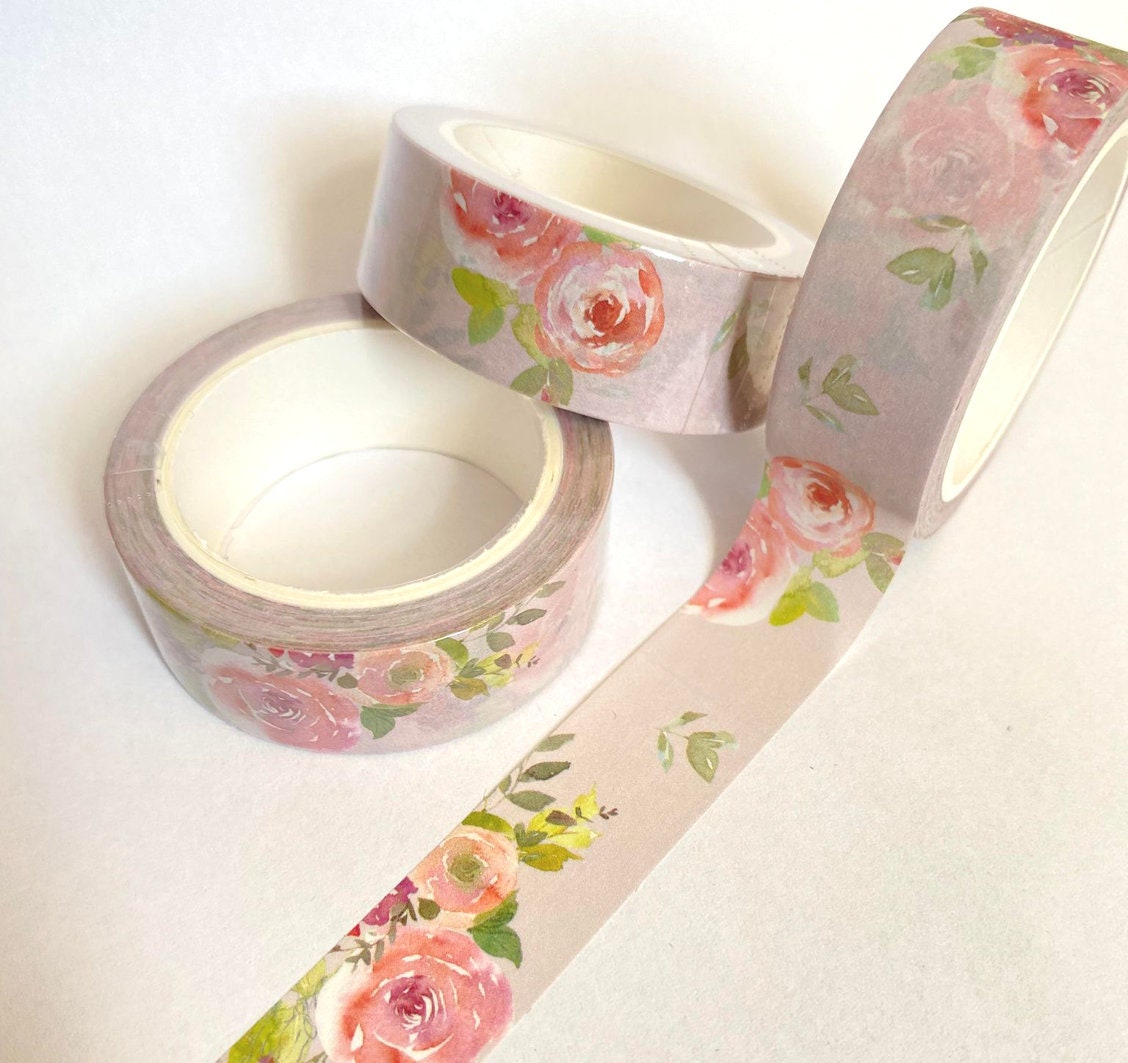 Floral Mauve Washi Tape