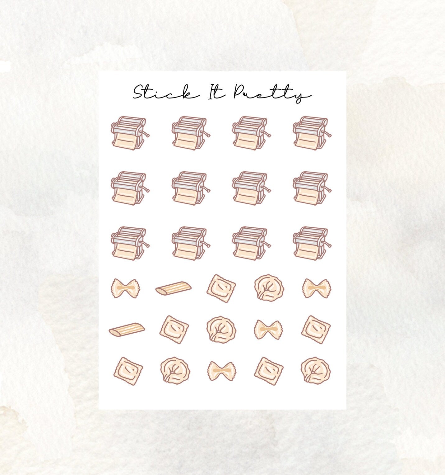 Olives Doodle Icon Planner Stickers