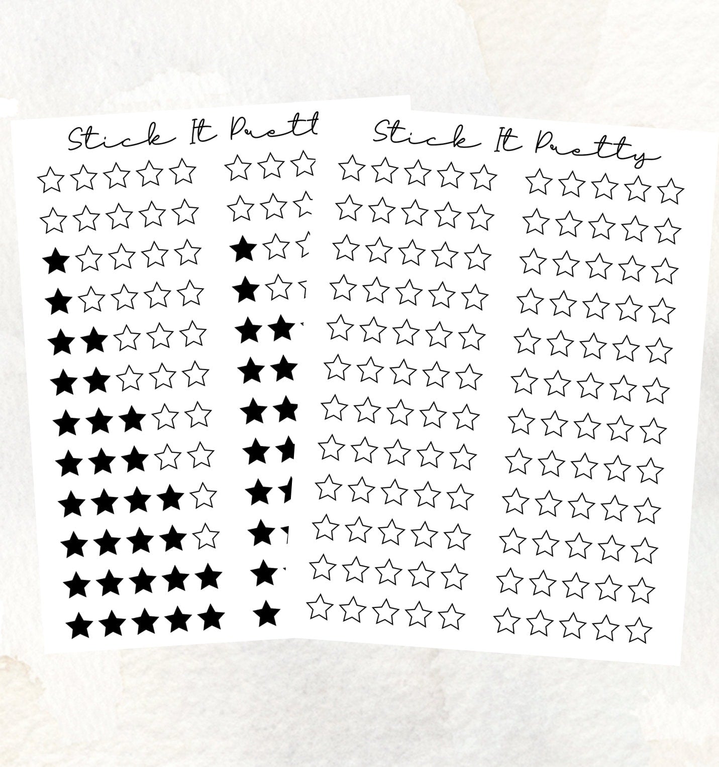 Star Rating Review Stickers