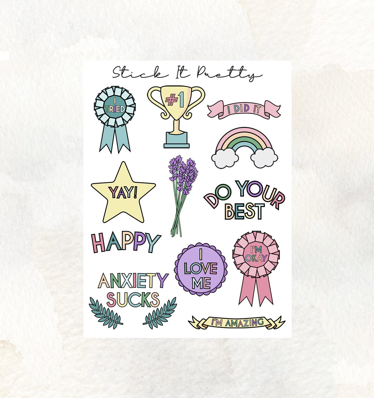 I'm Okay Decorative Planner Stickers