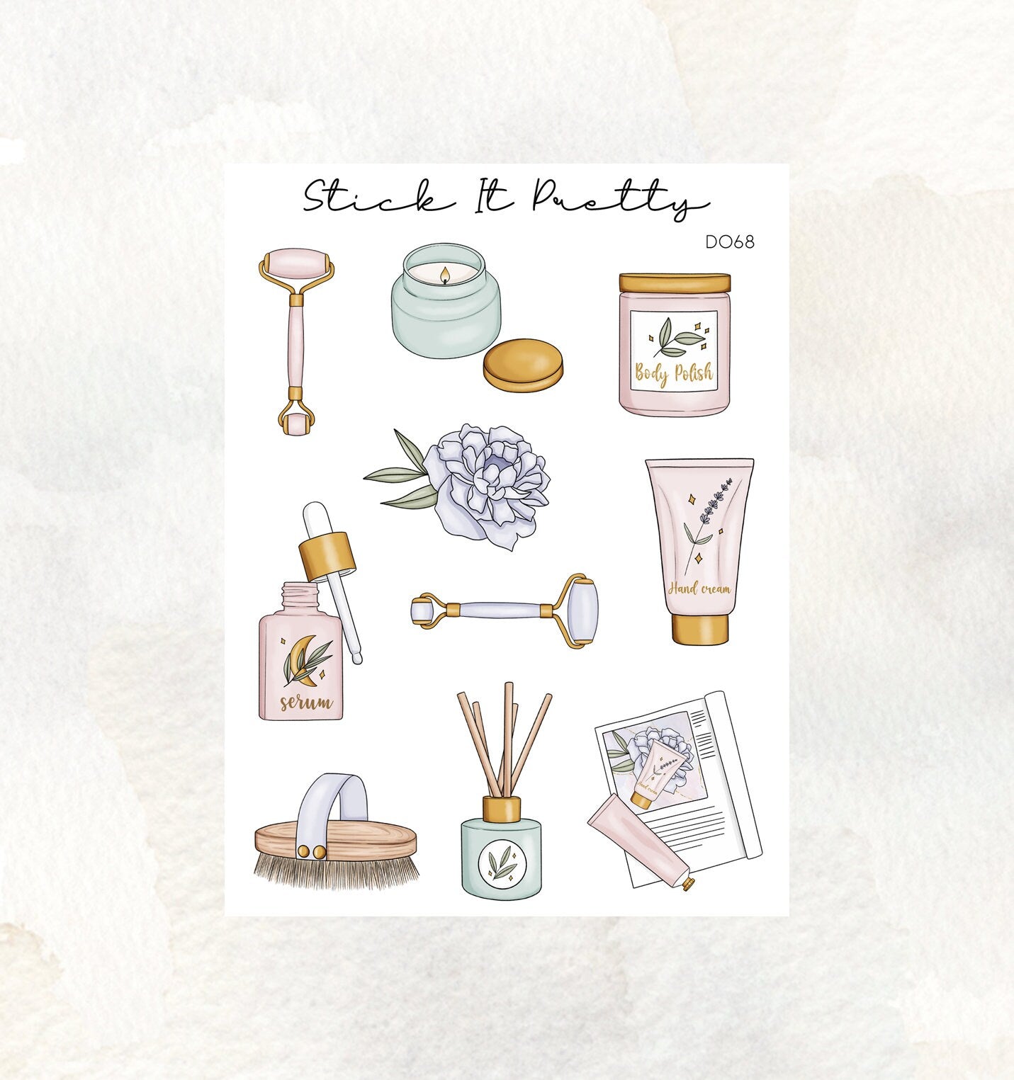 Self Care Decorative Planner Stickers