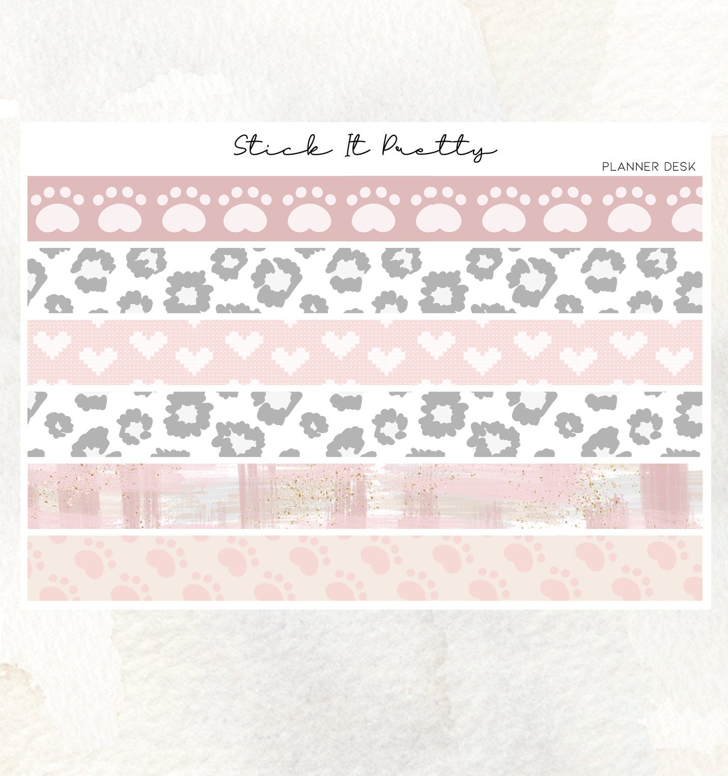 Planner Desk Washi Sticker Strips