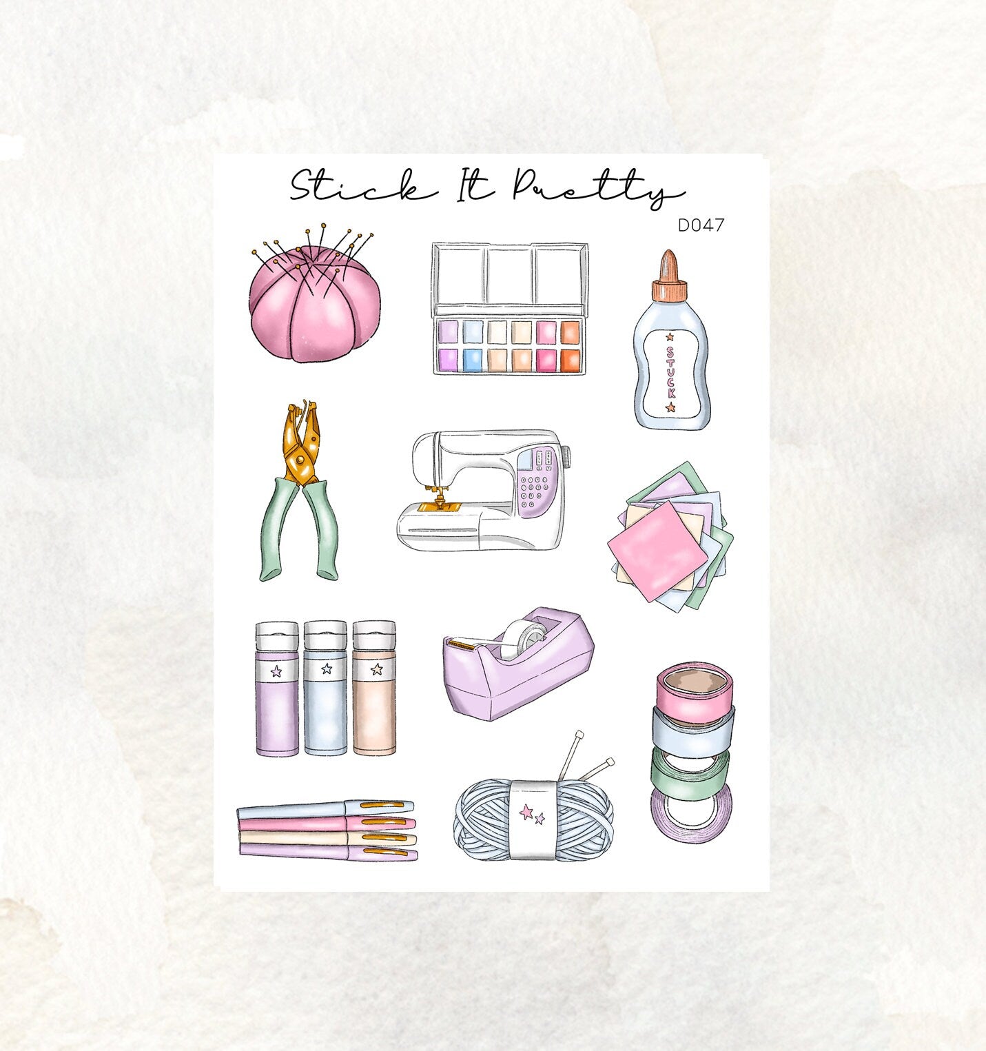 Crafting Decorative Planner Stickers