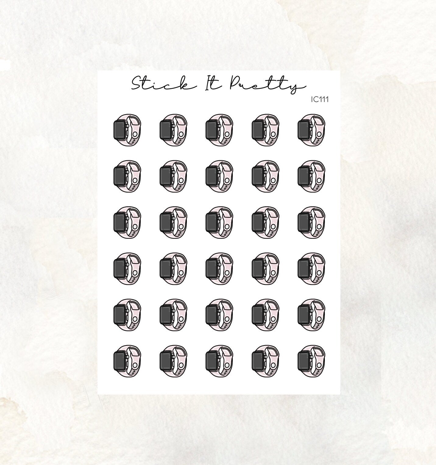 Workout Doodle Icon Planner Stickers